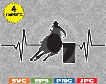 Download Barrel racing svg | Etsy