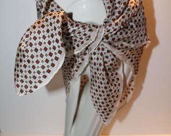 Vintage Head Scarf, Vintage Woman's Scarf,Vintage Neck Scarf
