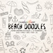 37 Beach Doodles Vector Pack, Hand Drawn Doodle Clipart ,Beach Clipart, Summer Clipart, Sketch, Drawing, Vector, EPS, PDF, PNG, Ai file