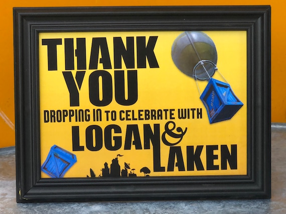 fortnite party sign thank you for dropping in 5 7 - drop fortnite sign