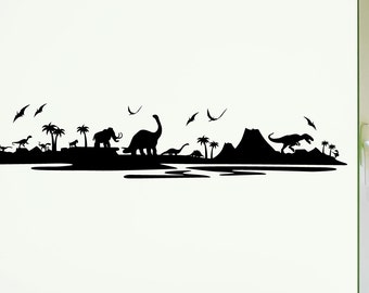Dinosaur Wall Decal - 0042 - Wall Stickers - Bedroom Decor - Wall Quote - Kids Decor - Kids Decal - Kids Wall Art - Dinosaur Decal