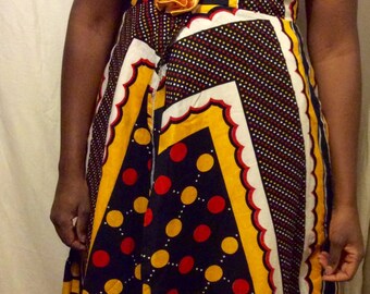 African Print Party Dress