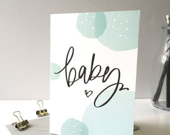 New Baby - Baby Pregnancy News - Greeting Card -