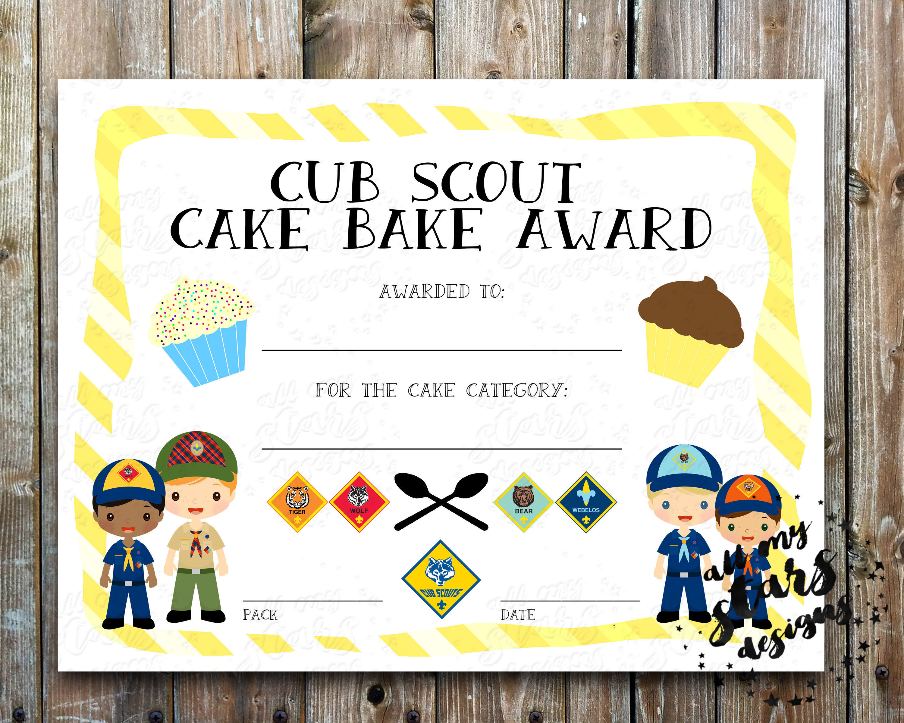 Free Printable Cub Scout Certificates