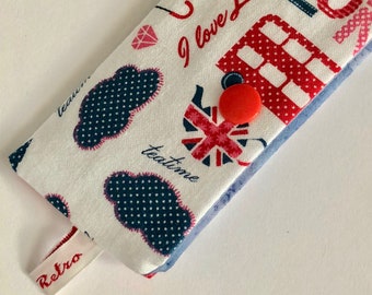 Knitting Case for sock knitting needles Dpn holder knitting needle case for double Pointed Knitting needles - LONDON LOVE