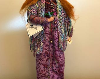 Handmade Spirit Doll "Catherine, The Hummingbird Spirit"