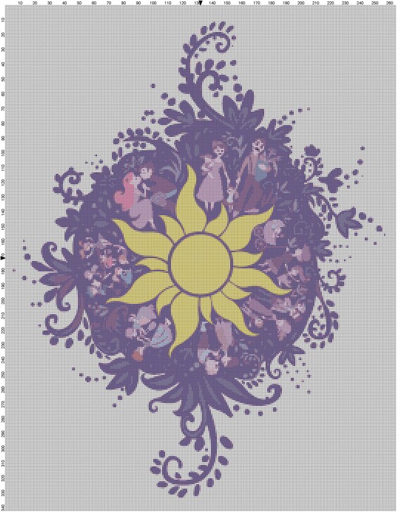 Tangled Sun Embroidery Design Tangled Sun Embroidery Design