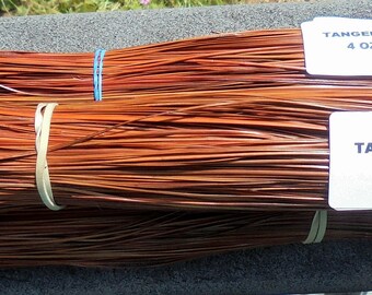 Tangerine Dyed NC Long Leaf Pine Needles