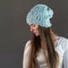 Butterfly Slouchy Hat Knitting Pattern - WITTY - Woman's Knit Hat - a set of INSTRUCTIONS to knit the hat