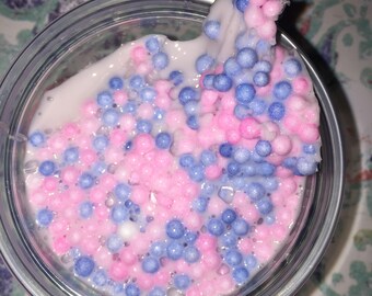 Cotton candy dippin dots slime!