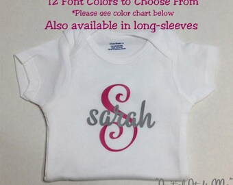Monogram Baby Clothes - Personalized Baby Clothes - Personalized Baby Bodysuit - Monogram Bodysuit - Baby Girl Clothes - Baby Boy Clothes