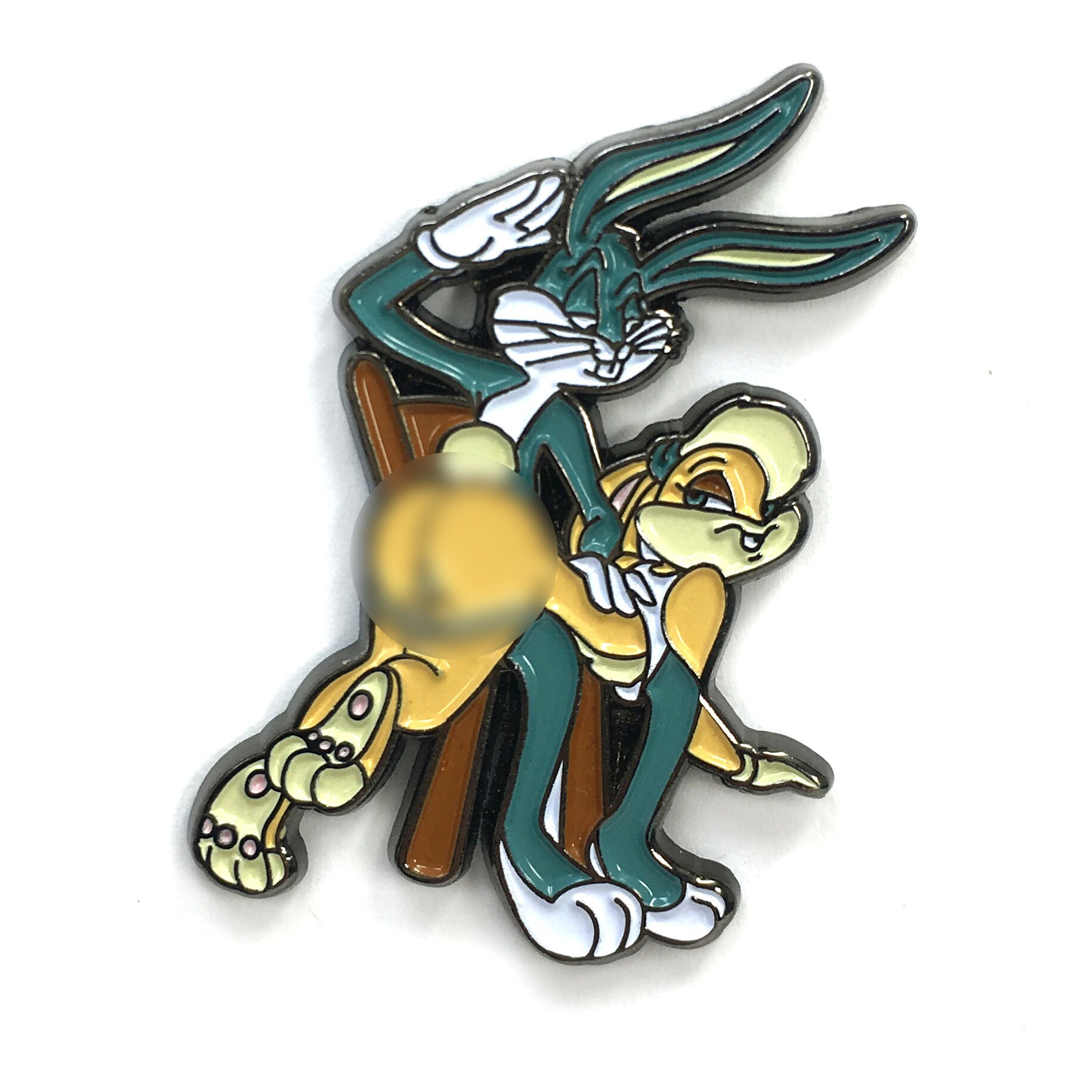 Naughty Lola And Bugs Bunny Enamel Pin Kinky Sexy Cartoon