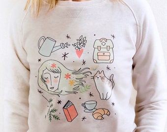 Illustrated sweatshirt-Sweatshirt Spring Edition