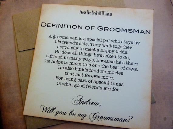 wording b list invitation wedding Groomsman Groomsman My You Ask Invitation Be Will Groomsman