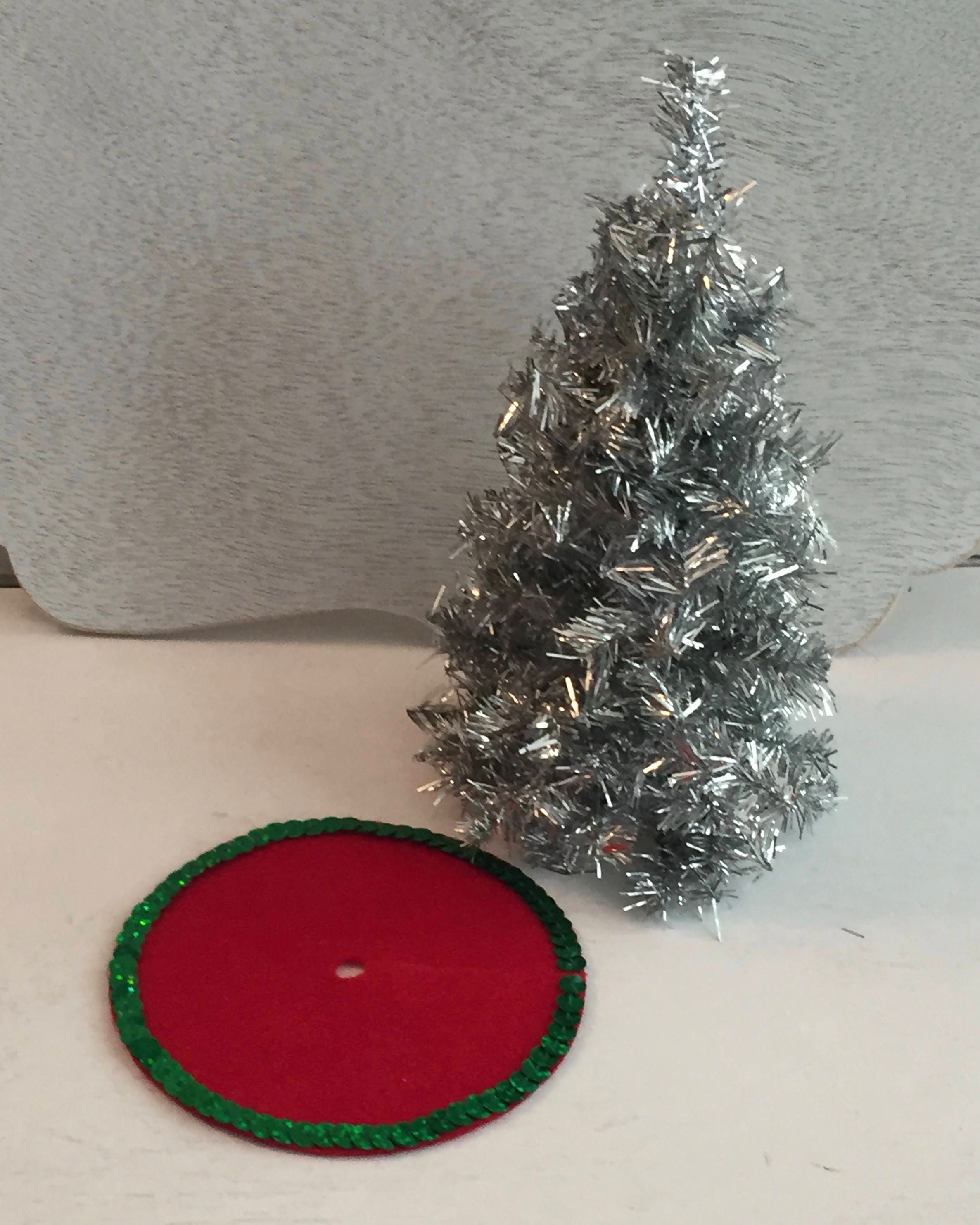 SALE Miniature Tree Skirt Mini Red And Green Christmas SALE Miniature Tree Skirt Mini Red And Green Christmas