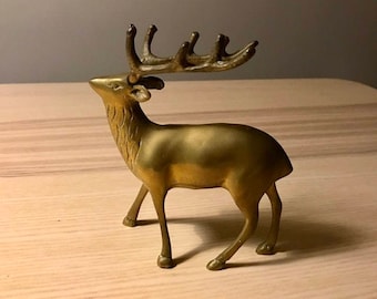 Vintage Brass Deer