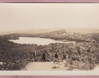 Vintage Photo, Lake Marcia, High Point, State Park, New Jersey, Sussex, History, Mountains, Forest, Woods, Nature, Man, Hat, Landscape, USA