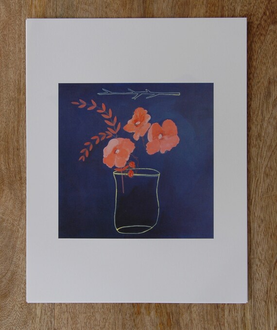 vintage vase print