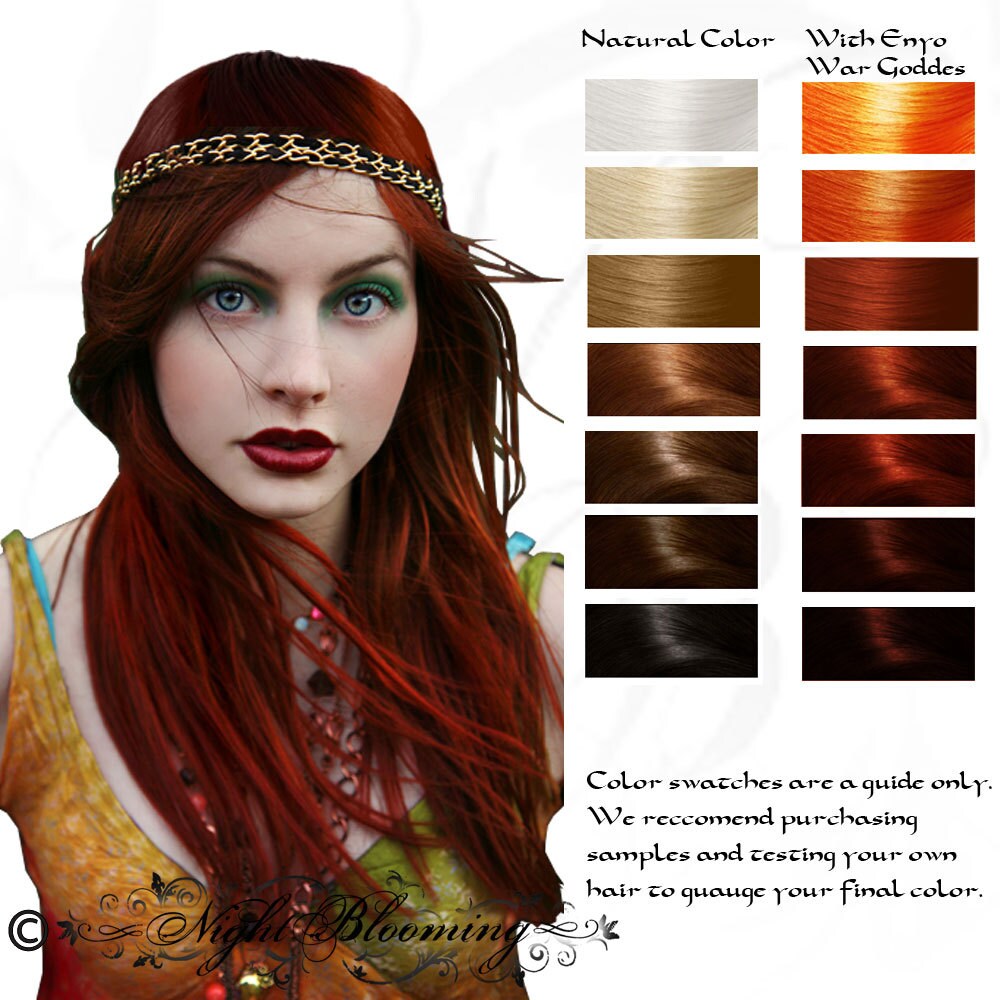 Enyo War Goddess Ruby Red Herbal Hair Color 100G