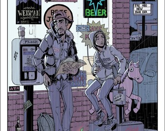 José y Maria Modern- Day Nativity Poster