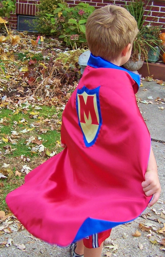 Personalized Super Hero Cape custom monogram superhero boys
