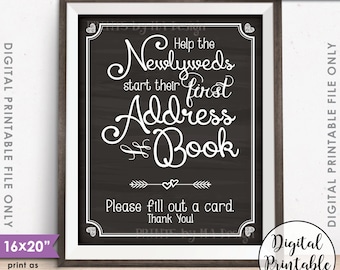 wedding address book