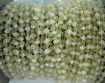 rainbow moonstone chain