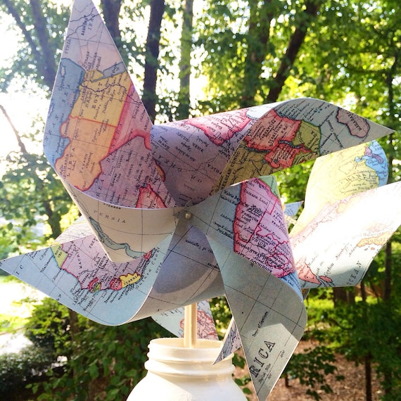 20 Custom Map Pinwheels