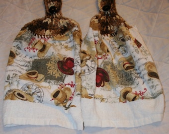 Pair of kitchen hand towels