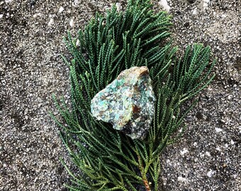 Chrysocolla, Rough (#1) – EXACT crystal shown (1) Reiki Charged