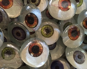 Glass Eyes - Eyeballs - Decorations or Crafts