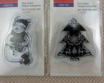 Assortment of small scrap clear stamps