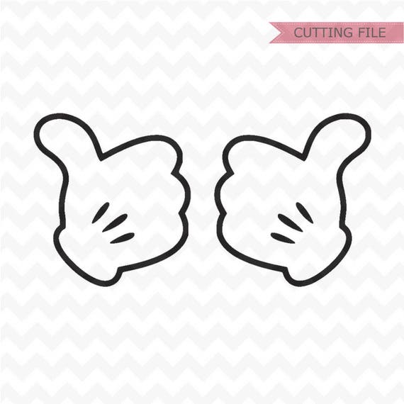 Mickey mouse hands svg mickey hands thumbs up svg mickey