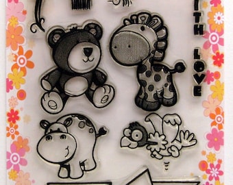 Funny Animals - FLONZ clear stamps - set 3