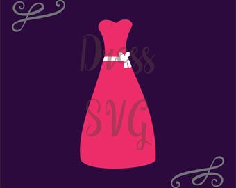 Wedding dress svg | Etsy