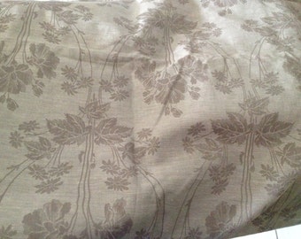 Vintage French fabric. Sewing projects. French gray fabric. French vintage fabric. Fabric pattern.
