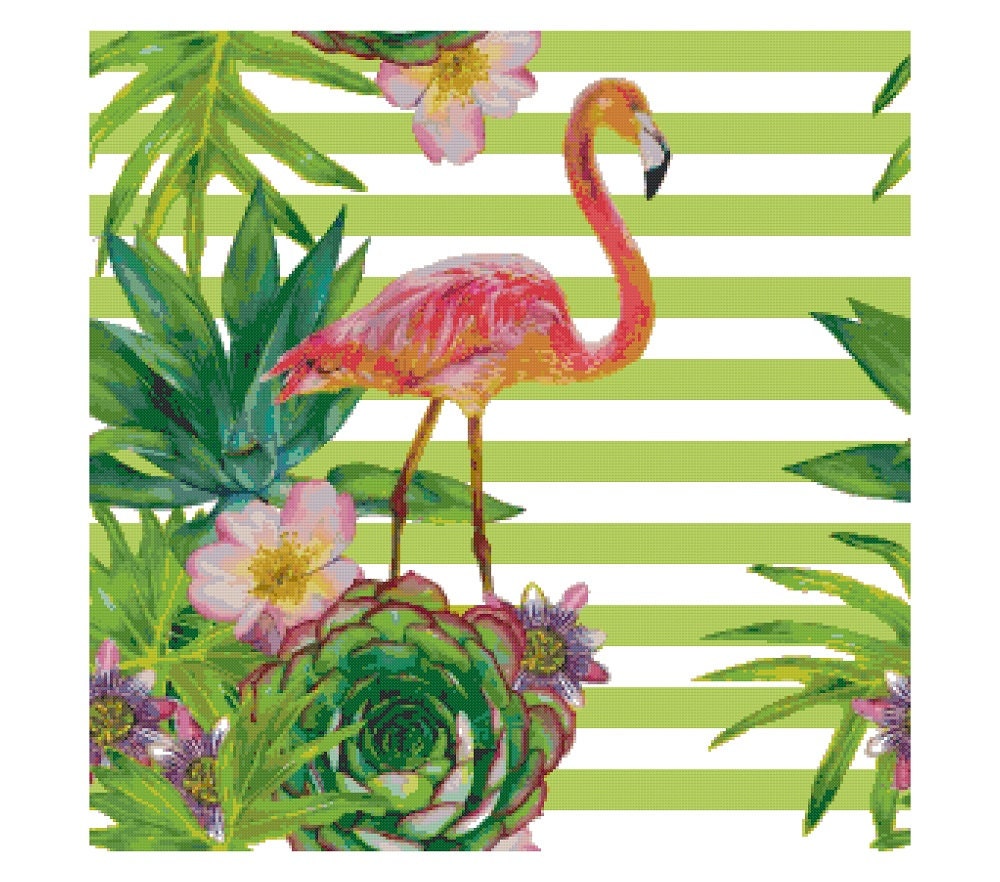 Cross stitch pattern TROPICAL embroidery