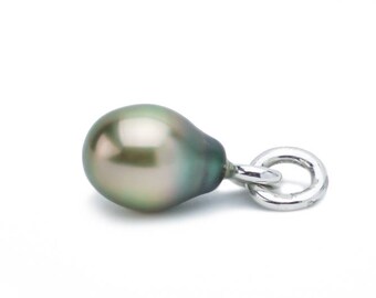 Golden Pear Tahitian Pearl Pendant