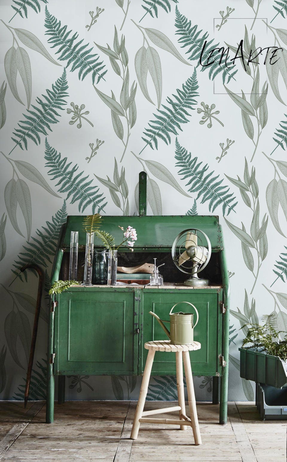 Fern Wallpaper Wall Covering Removable Wallpaper