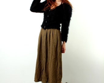 Fuzzy Sweater / Shaggy Sweater / Long Hair Cardigan / Short Cardigan / Women / Shaggy Blouse / Button Down / 90s Grunge Sweater / Casual / M