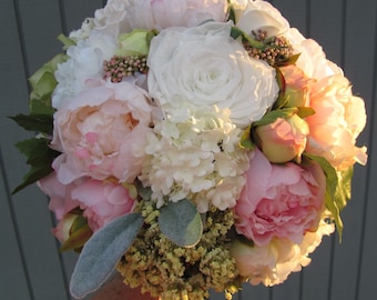 Brides Bouquet, Custom Bridal Bouquet, Silk Bridal Bouquets, Wedding Bouquet, Silk Bouquet, Preserved and Silk Wedding Bouquet