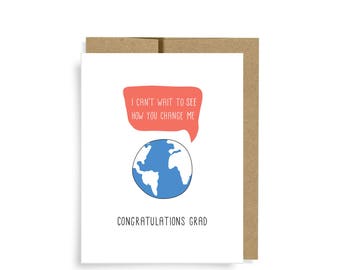 Graduation Card, Change the World