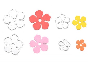 4pcs Metal Flowers DIY Cutting Dies Die Cut Stencil Decorative Scrapbooking Craft