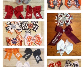 Custom school spirit bows