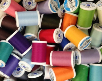 Coats + Clark Dual Duty Sewing Thread in Velour Matching Colors for Waldorf Doll Making