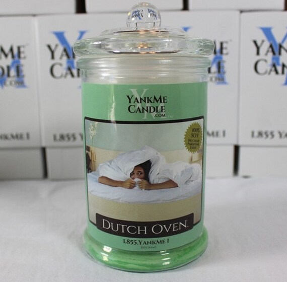 100 Soy jar candle with 15 funny candle names. Great gag gift