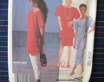 vintage 1980s McCalls sewing pattern 3120 top skirt and pants size 6-8 Brooke Shields