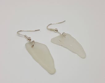 Cornish Sea Glass Earrings - Handmade in Cornwall - Cornish Jewellery- Free Postage!