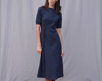 Triangle Dress, Edited, Aline, Mid Sleeve, Cotton Jersey, Geometric, Modern style- made to order