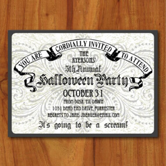 Etsy Halloween Invitations 6